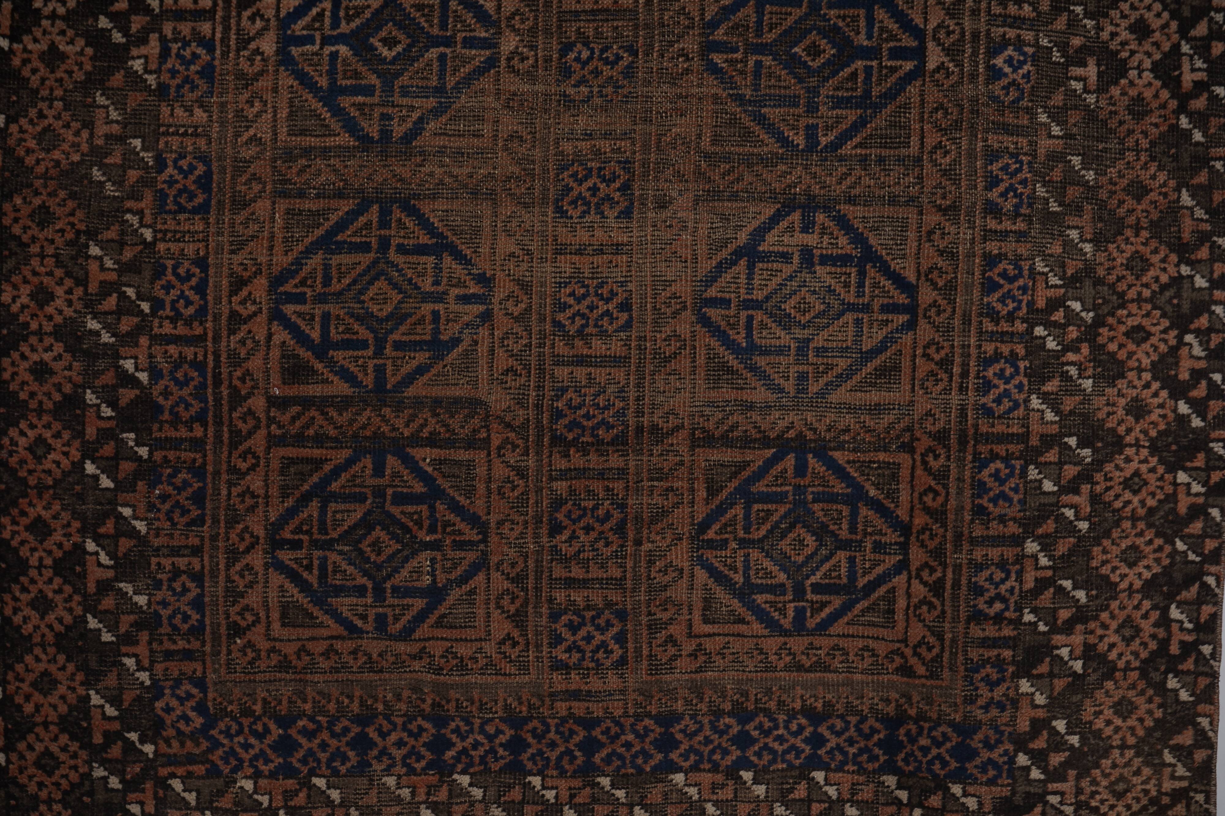 Vintage Turkish Oushak Handwoven Rug 125x212 cm