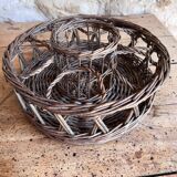 Rattan serving tray