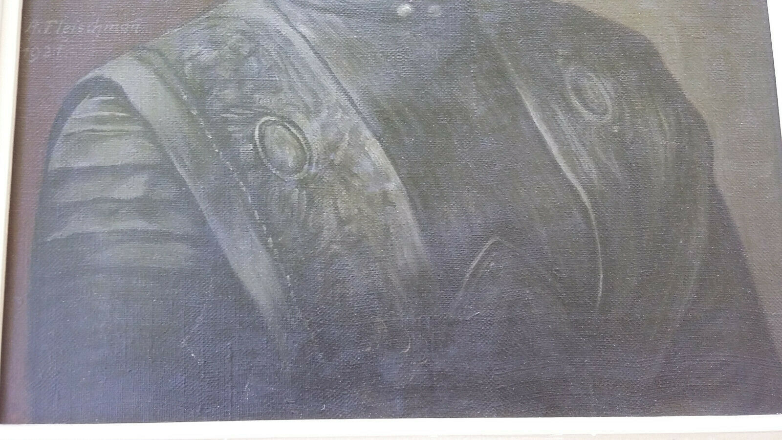 Huile sur toile signée 51 cm x 60 cm