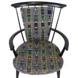 Black bar chair with cushion 'Delmenhorst' Black bar chair with cushion 'Delmenhorst' Black sp