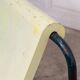 Rare Willy Guhl two-seater bench, original yellow patina, 1960.