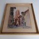 Signed watercolor painting View of Albi Cathedral