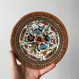 Old hand-painted plate
