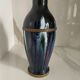 Vase en céramique à coulures d’émail, monture en laiton, vers 1920, Be