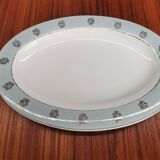 Oval earthenware serving dish