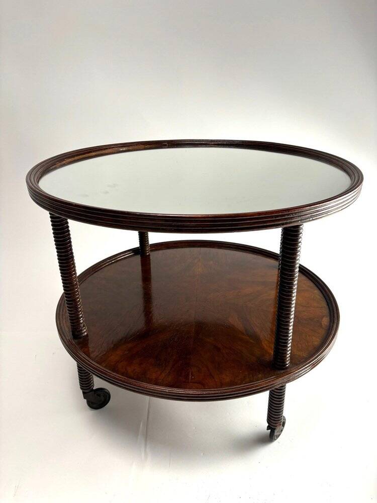 Mid-Century Wooden Bar Cart attributed to Paolo Buffa. Italy, 1940s