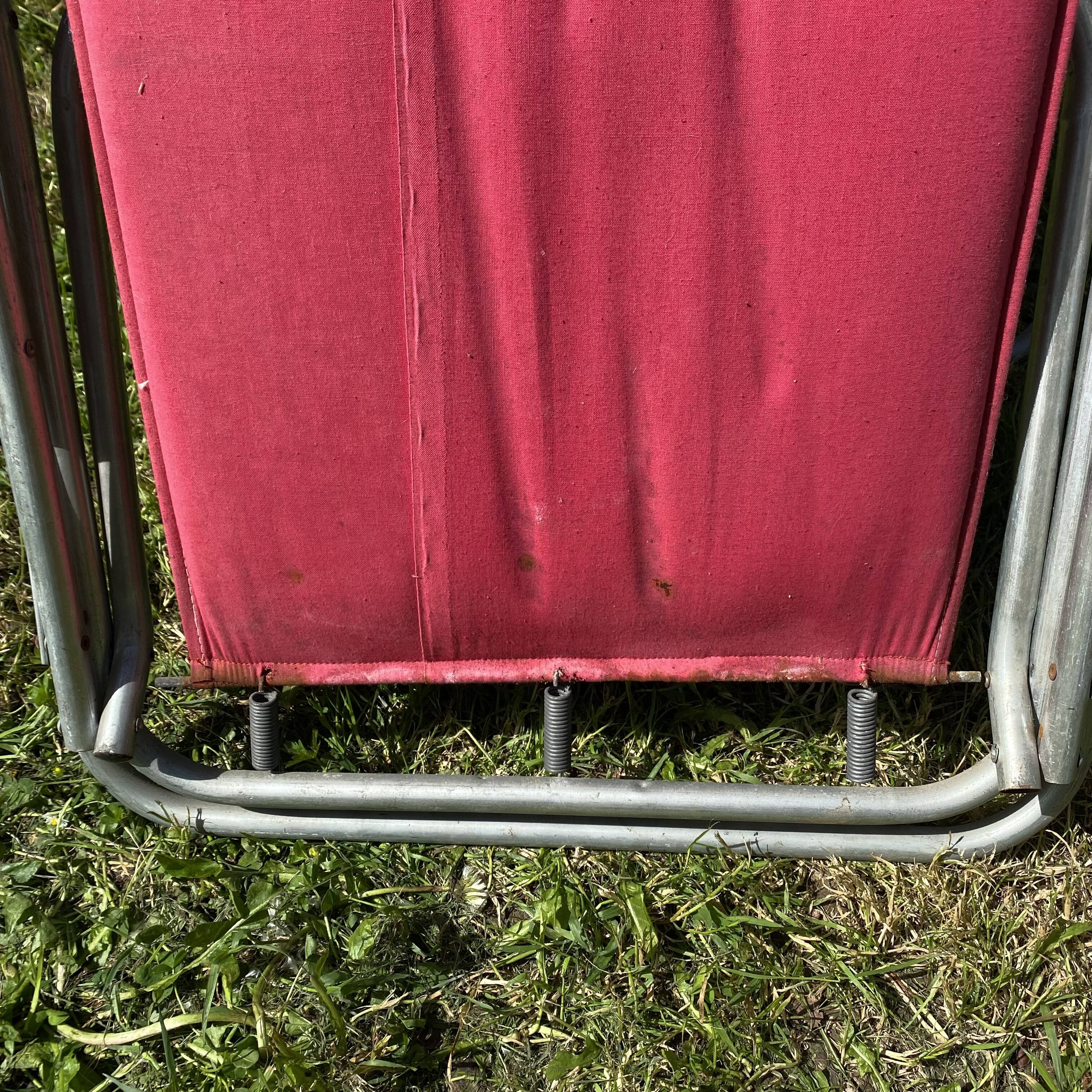 60s floral camping folding chairs