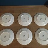 Dessert plates porcelain Lunéville Bouquet Flowers dpc 122276