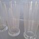 Serie 5 verres Daum cristal filigrané