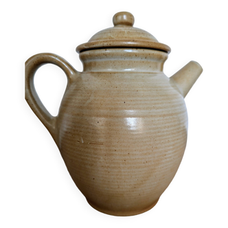 Natural stoneware coffee pot