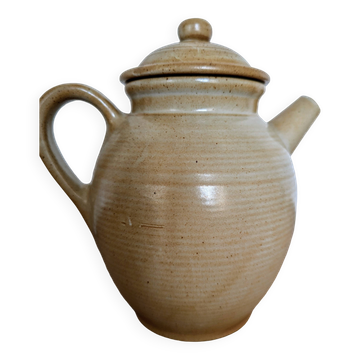 Natural stoneware coffee pot