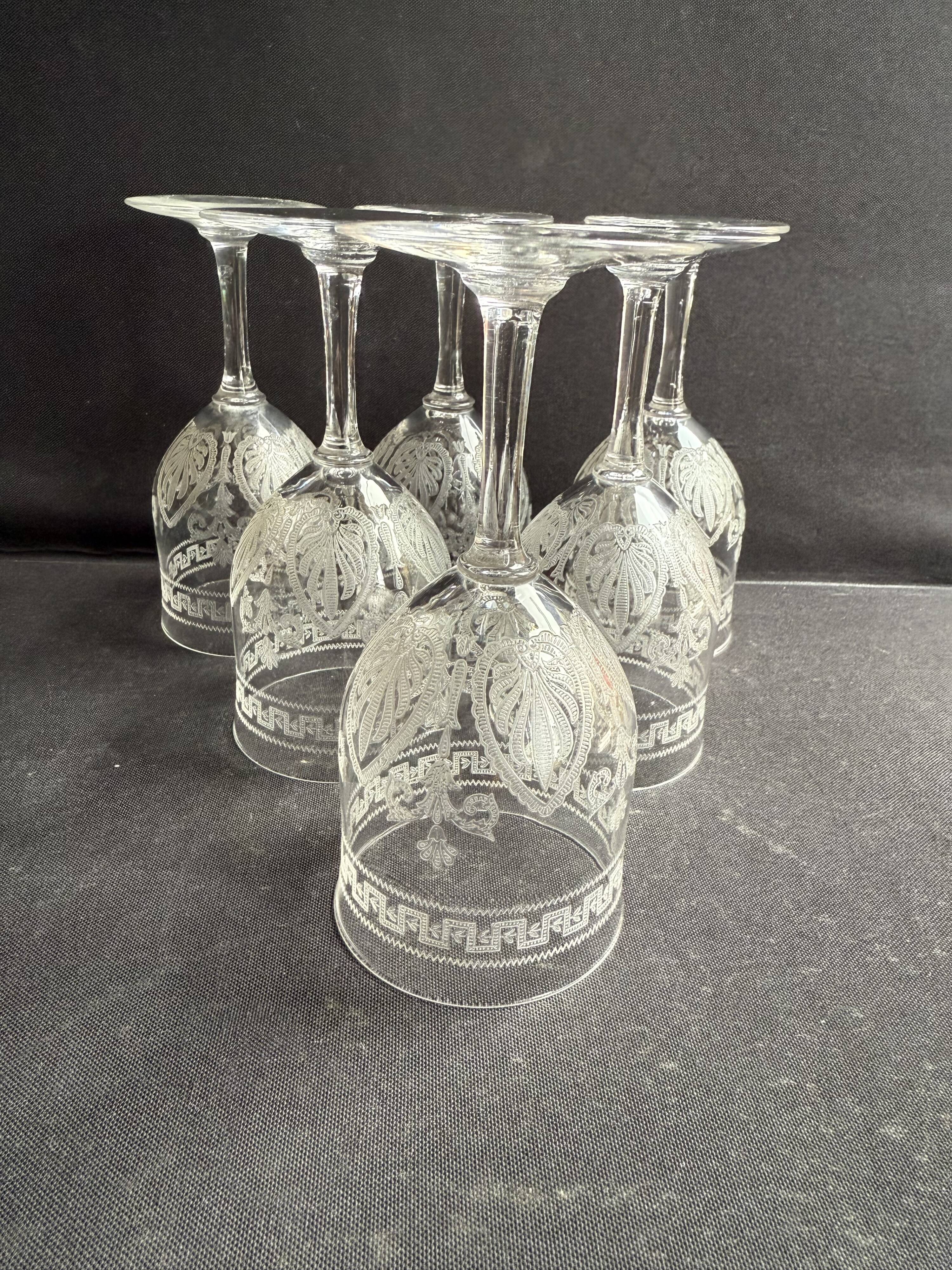 6 Wine glasses – Saint Louis Pasteur service