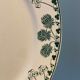 Set of 6 flat plates XIXth Boch Frères Keramis, "Trifolium"