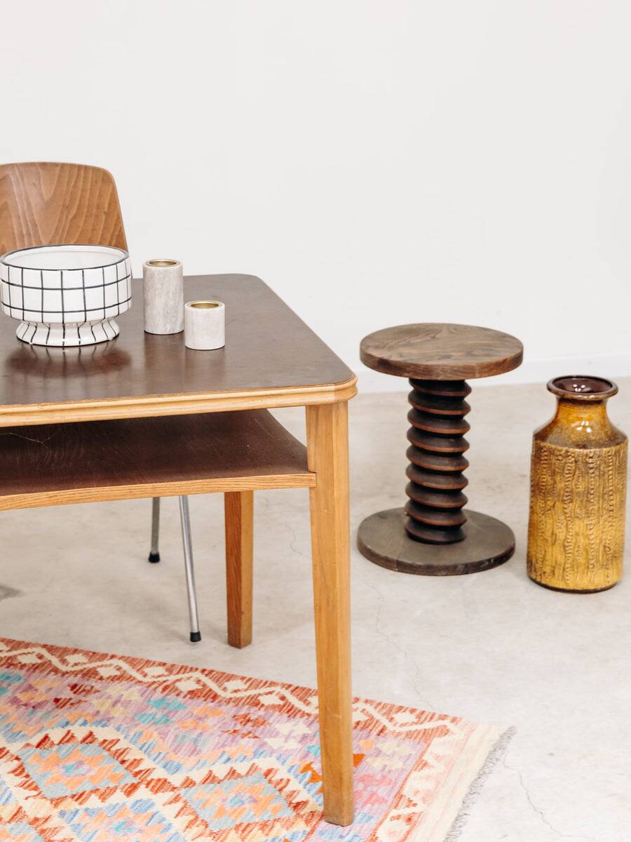 Walnut dining table 1950 Ex Czechoslovakia produced by UP Zavody