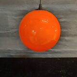 Vintage orange sphere chandelier