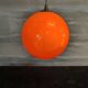 Lustre vintage sphère orange