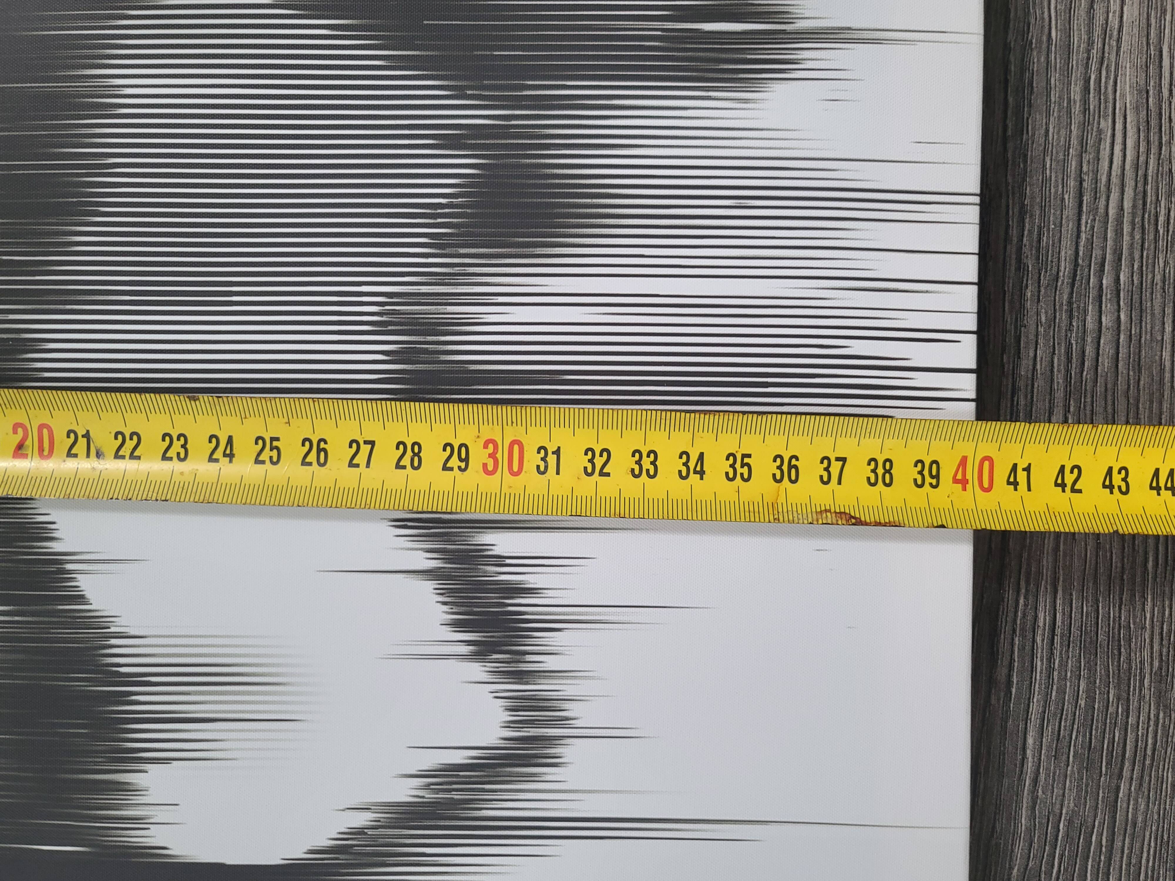 Painting on stretched canvas