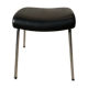Black skai tabouret