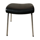 Black skai tabouret