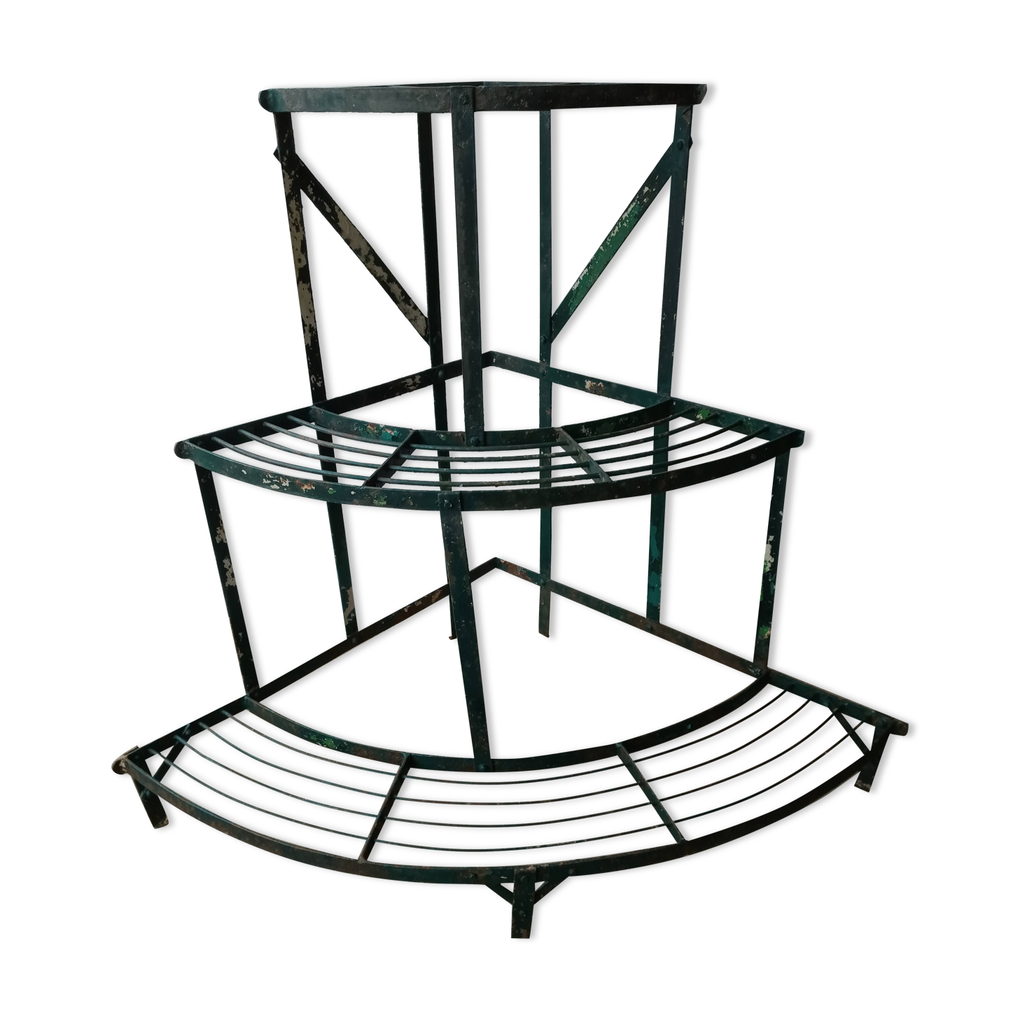 riveted metal corner pot holder