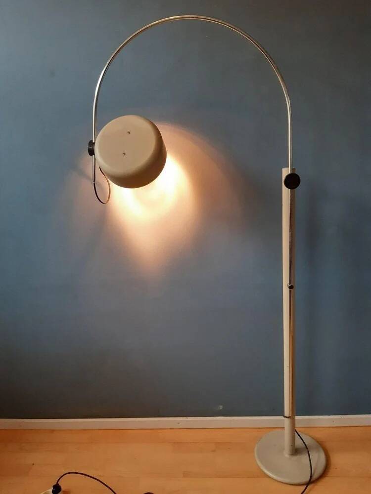 Mid-Century vintage arc floor lamp by Kaiser Idell/Kaiser Leuchten