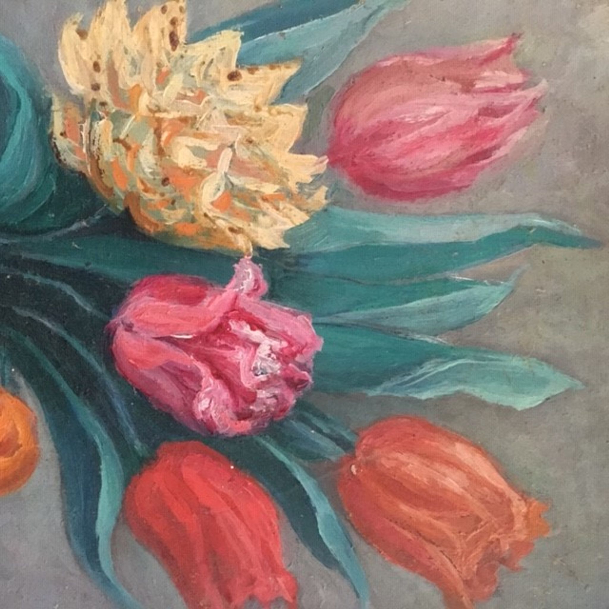 Vintage bouquet table