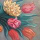 Vintage bouquet painting