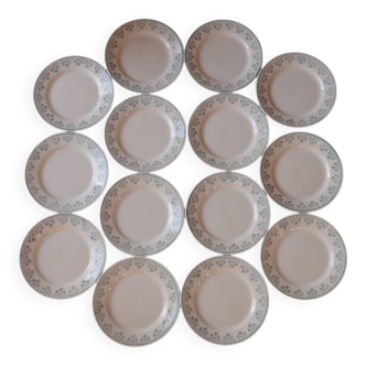 14 plates Digoin & Sarreguemines model 8438