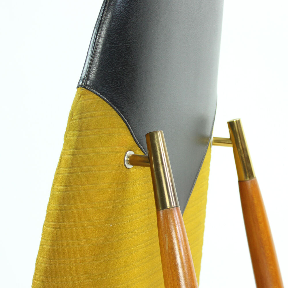 Tall Dining Chairs in Teak Wood, Czechoslovakia circa 1970