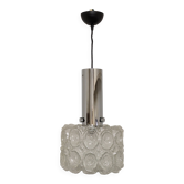 Bubble glass pendant by Helena Tynell for Limburg, Germany circa 1970.