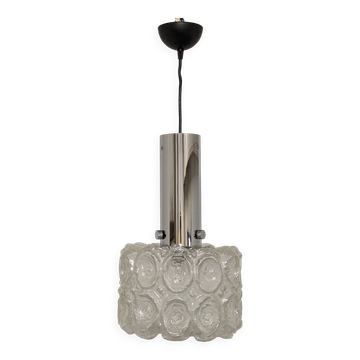 Bubble glass pendant by Helena Tynell for Limburg, Germany circa 1970.