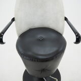 Midcentury adjustable hairdresser swivel armchair, 1970