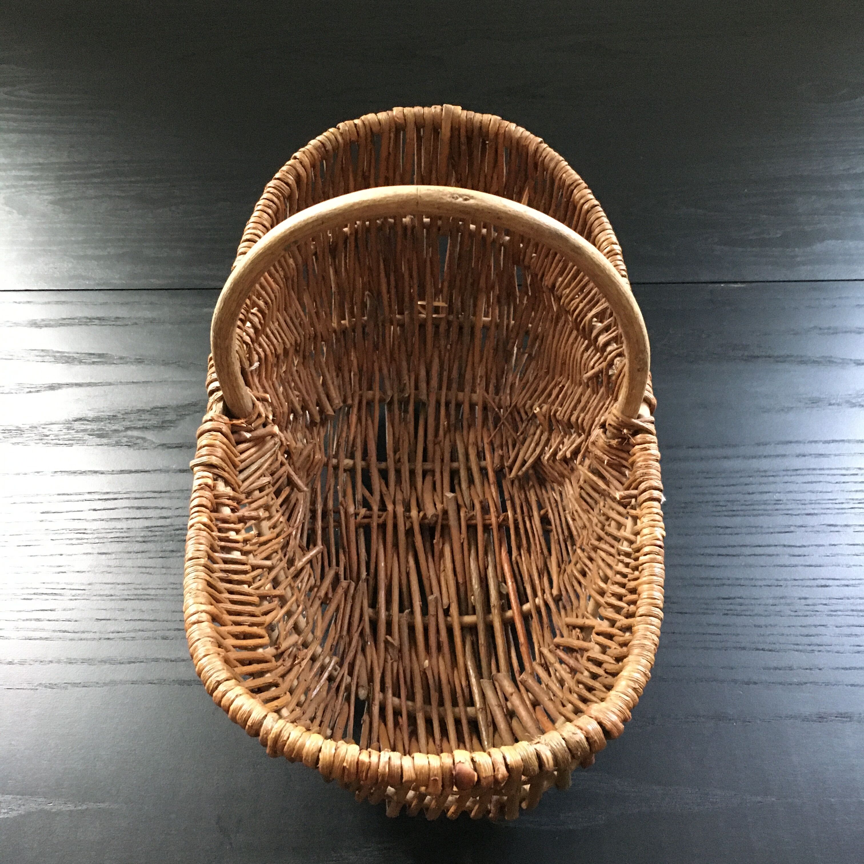 Panier récolte saule tressé