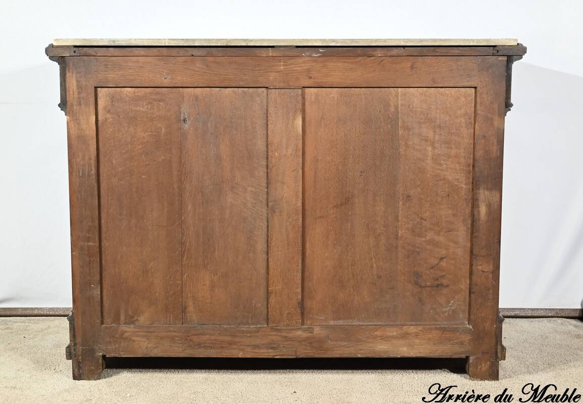 Commode Buffet in Amboyna Burl and Rosewood, Louis XVI style – 2nd Part 19th