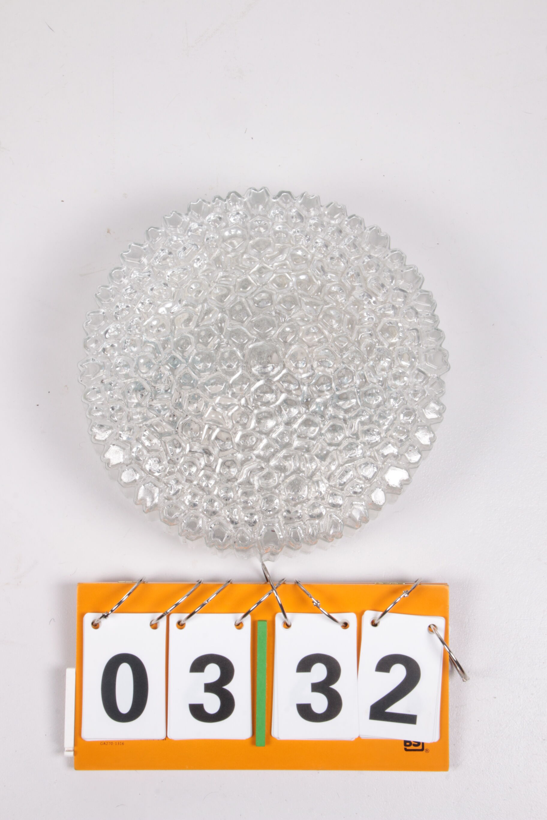 Glass Flush Mount or Sconce by Helena Tynell for Glashütte Limburg, 1960s