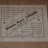 Engraving by Henry Bodart (1874-1940) under a glass frame