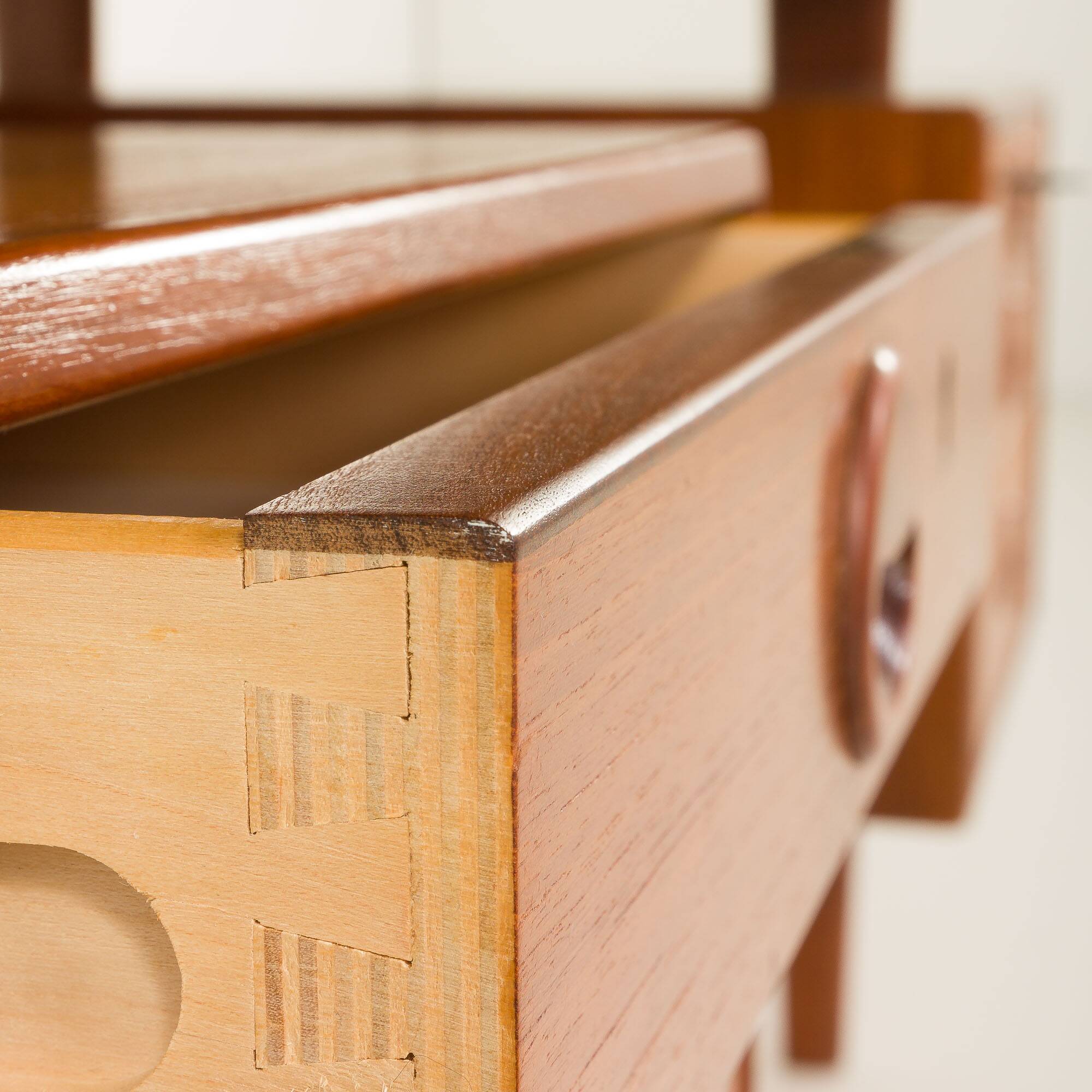 Bureau de direction danois en teck attribué à Kai Kristiansen, années 1960