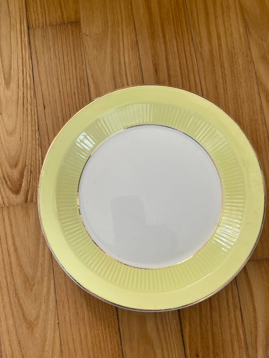 Yellow Moulin des Loups soup plates