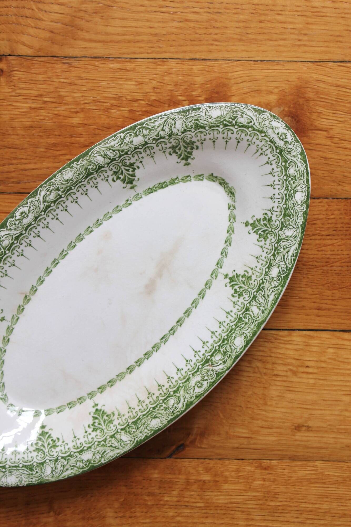 "Ariane" ironstone dish, Onnaing earthenware factory, late 19th century