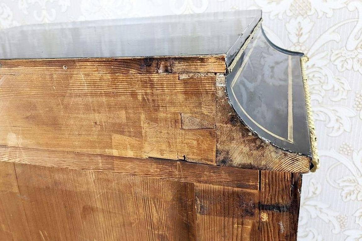 Antique Baroque Revival Inlaid Dresser, 1890s