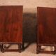 pair of Spanish walnut bedside tables or side tables