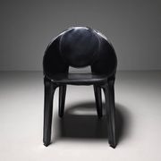 Set of six "Lira" dining chairs by Mario Bellini for Cassina, Italy, 1980s.