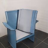 Korium Leather Armchairs by Tito Agnoli for Matteo Grassi, 1970s