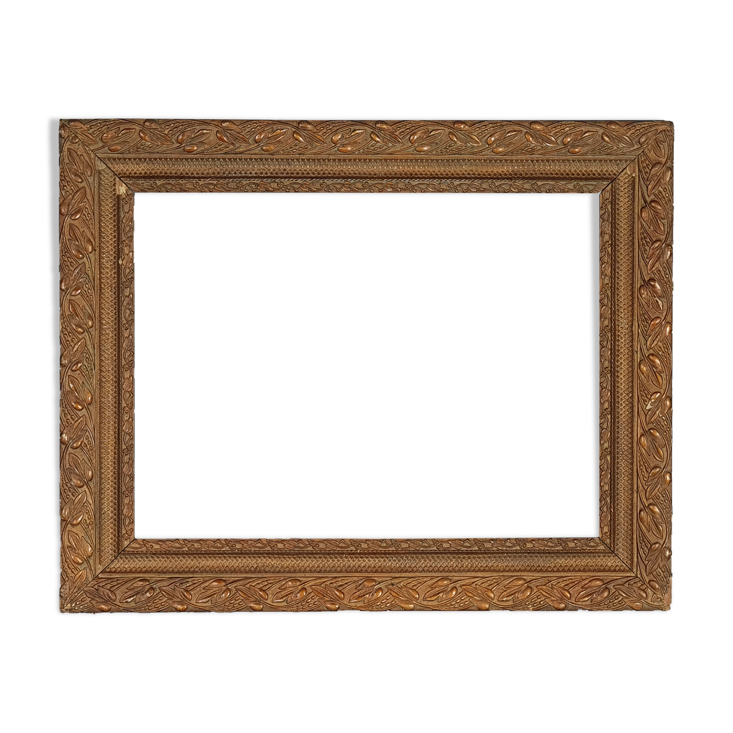Old frame stucco wood decoration foliage