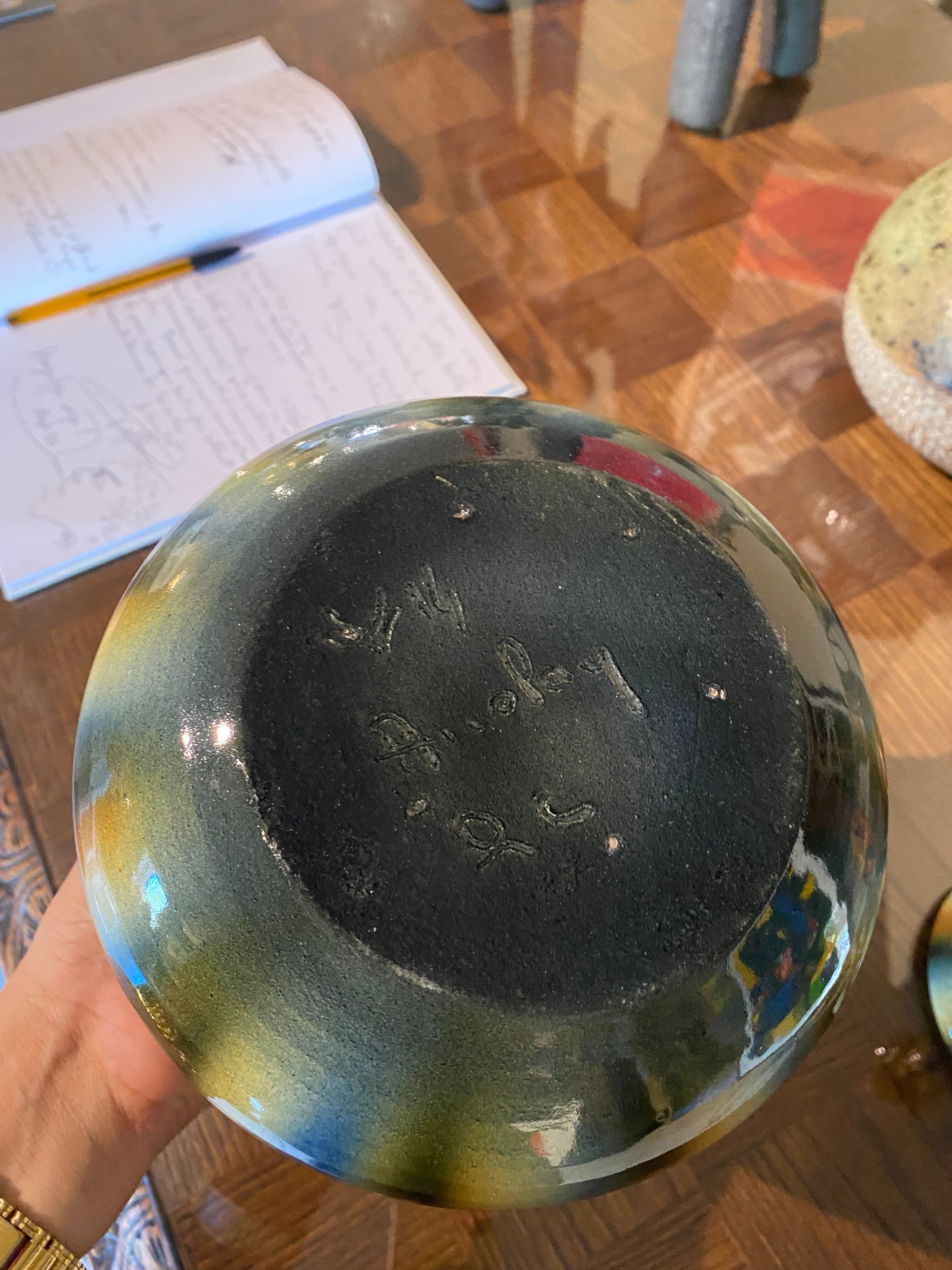 Ceramic pot signed Accolay