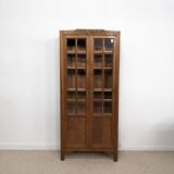 Wardrobe with vintage display case
