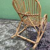 Rocking chair rattan