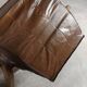 Fauteuils en cuirs et bois vintage