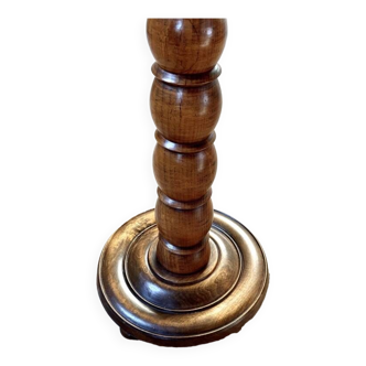 Colonne socle en noyer