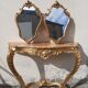 Pair of mirror Baroque style Louis XV gilded
